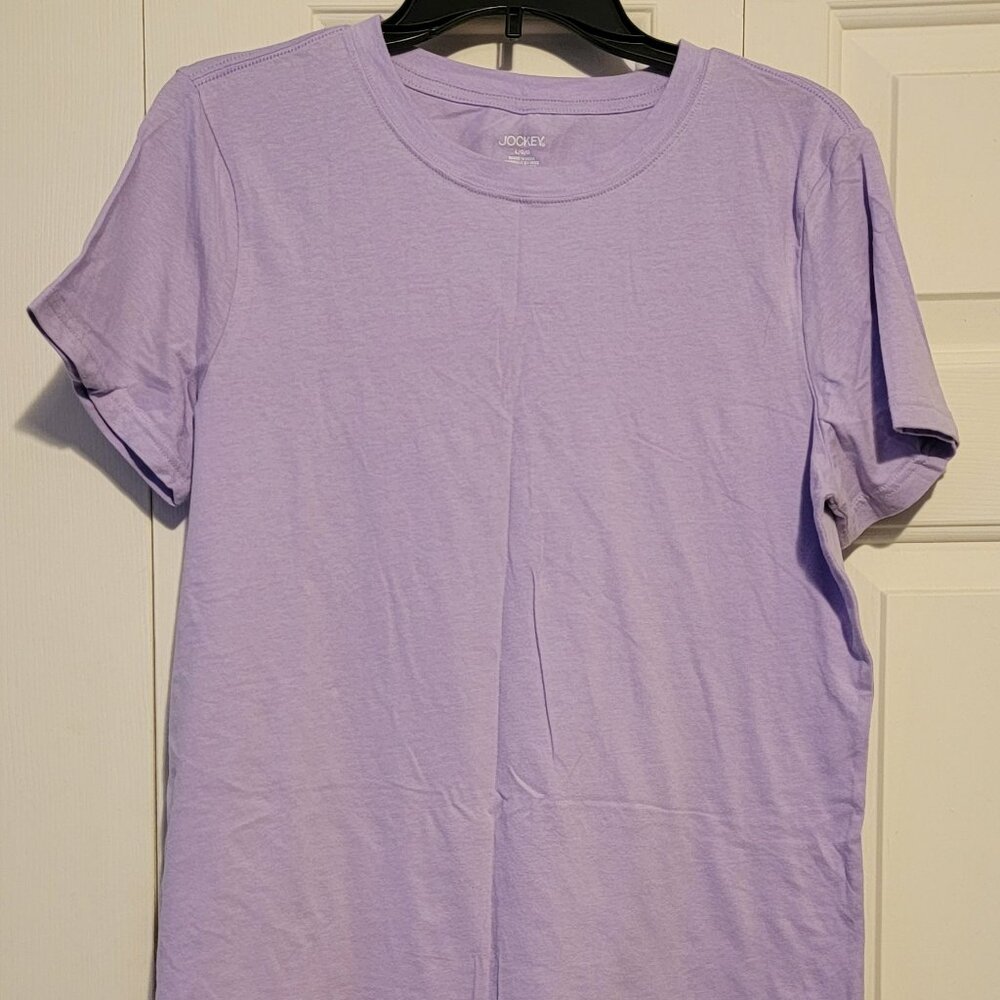 Jockey Cotton Stretch Tee, Digital Lavender, Large